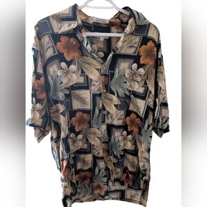 Vintage Floral Print Men's Shirt